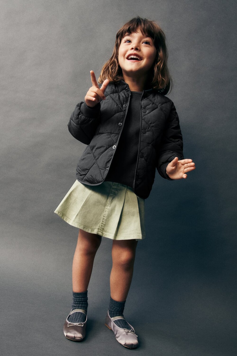 

Джинсовая юбка ZARA, хаки