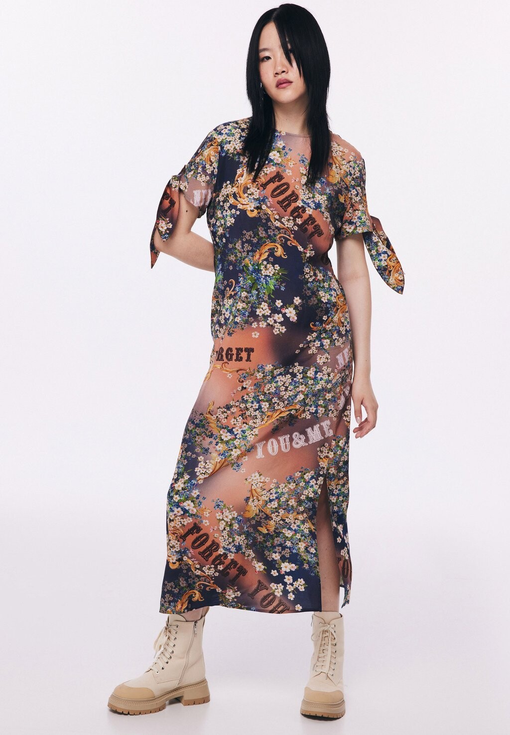 

Дневное платье REGULAR FIT FLORAL PATTERN Twist, коричневый