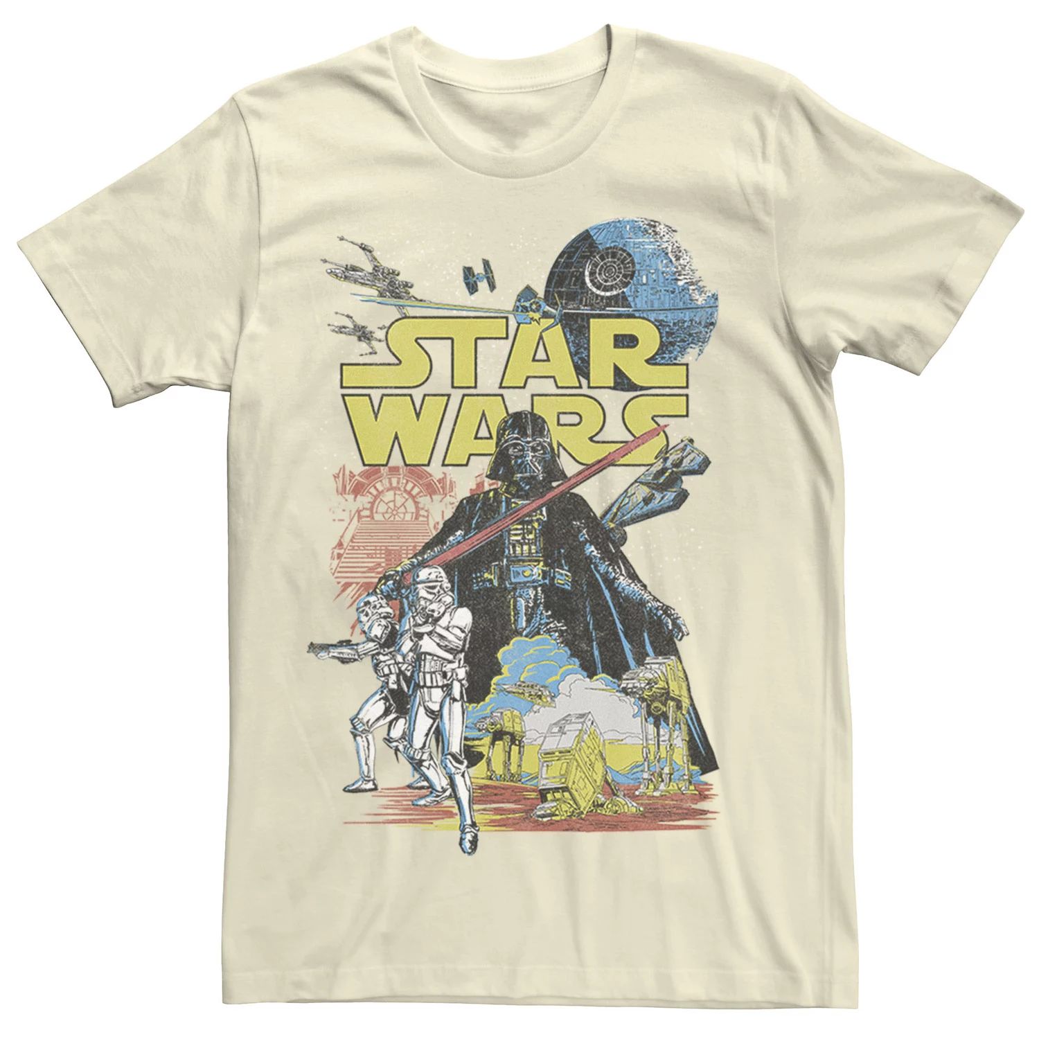 Мужская классическая футболка с плакатом и рисунком Rebel Star Wars мужская классическая футболка с графическим плакатом rebel white star wars белый