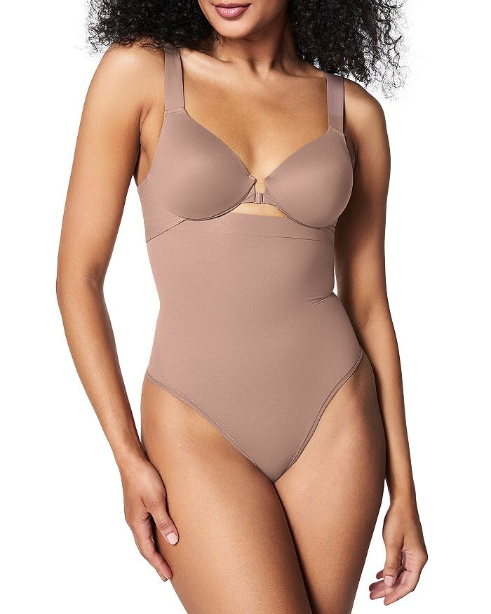 

Стринги SPANX с высокой талией, коричневый