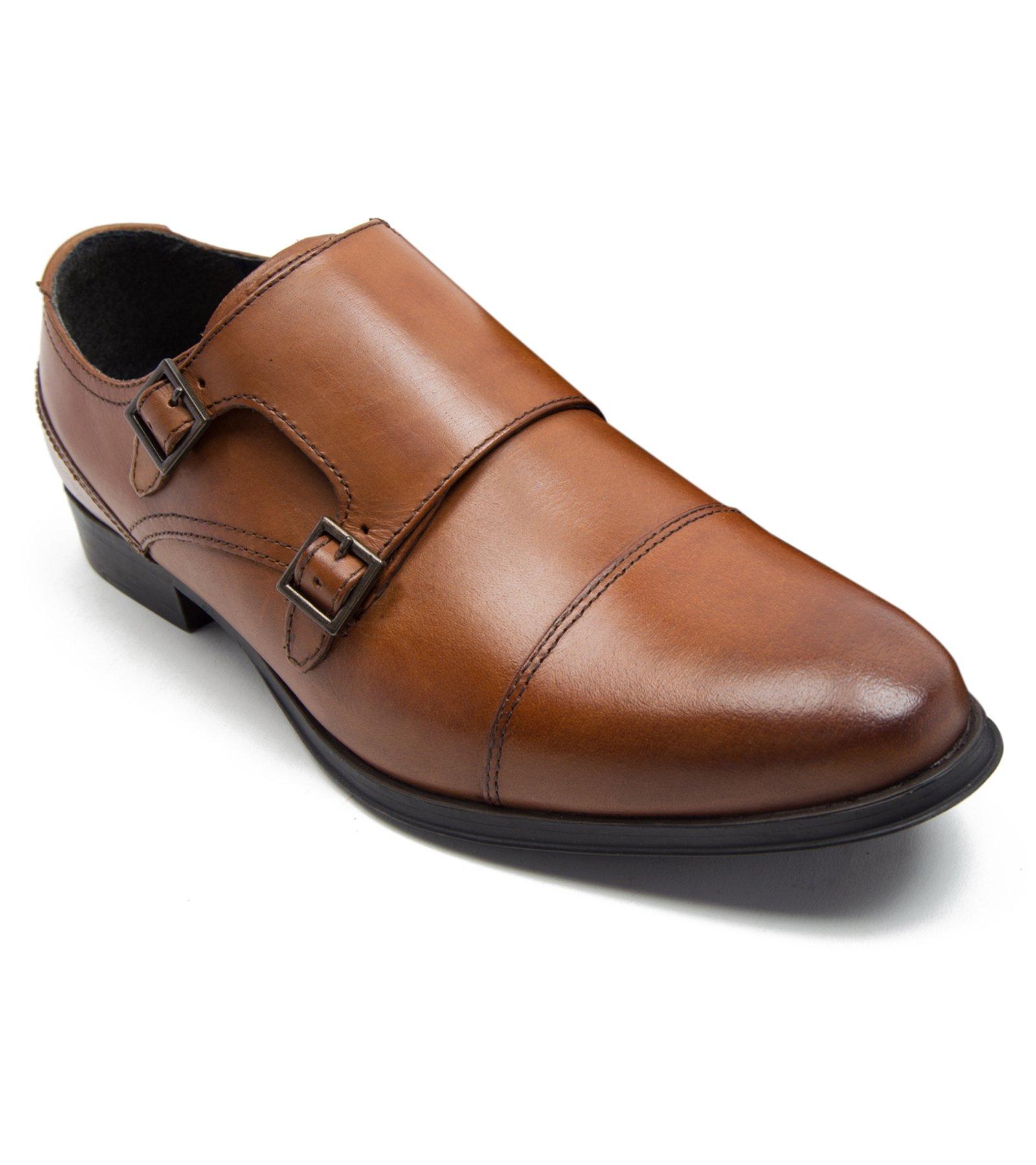 цена Формальные туфли Boycie с двойным ремешком Thomas Crick, коричневый
