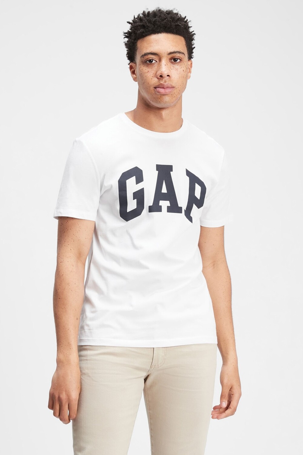 

Футболка с круглым вырезом и логотипом Gap, белый
