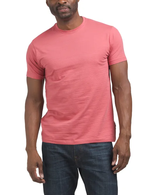 

Футболка из эластичного джерси с круглым вырезом Kenneth Cole, цвет Nantucket