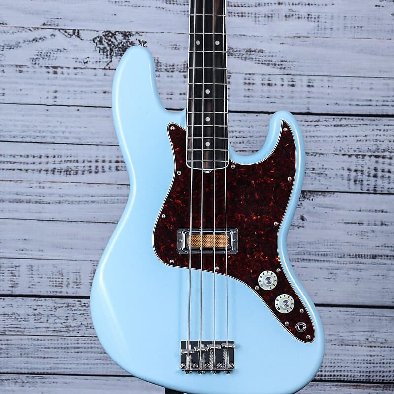 

Басс гитара Fender Gold Foil Jazz Bass Guitar | Sonic Blue