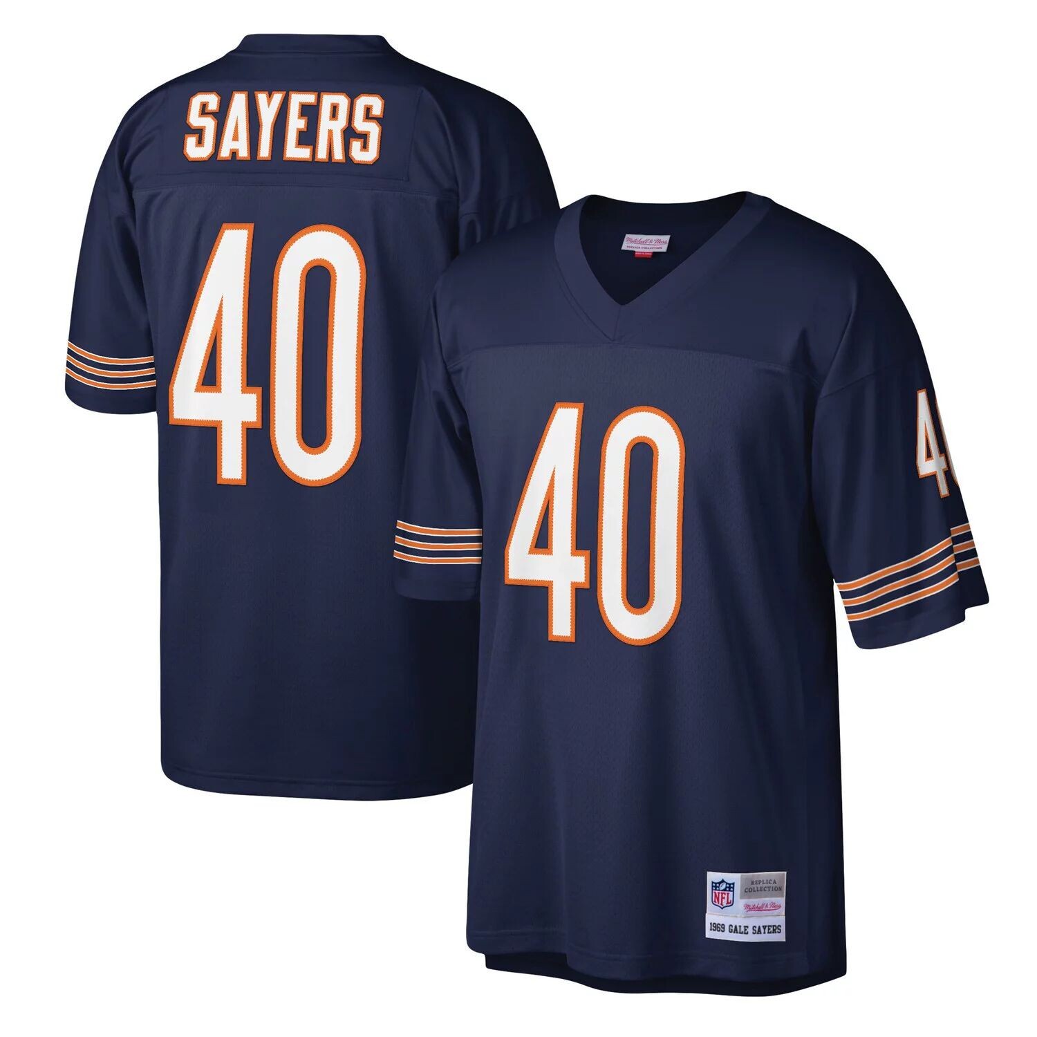 

Реплика мужского джерси Mitchell & Ness Gale Sayers темно-синего цвета Chicago Bears Legacy, Синий