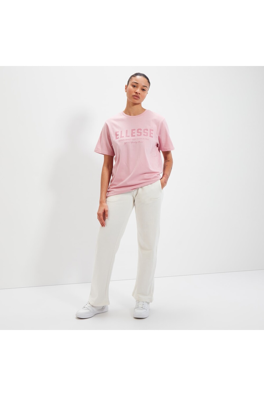 

Светло-розовая футболка для женщин/девочек Ellesse, розовый