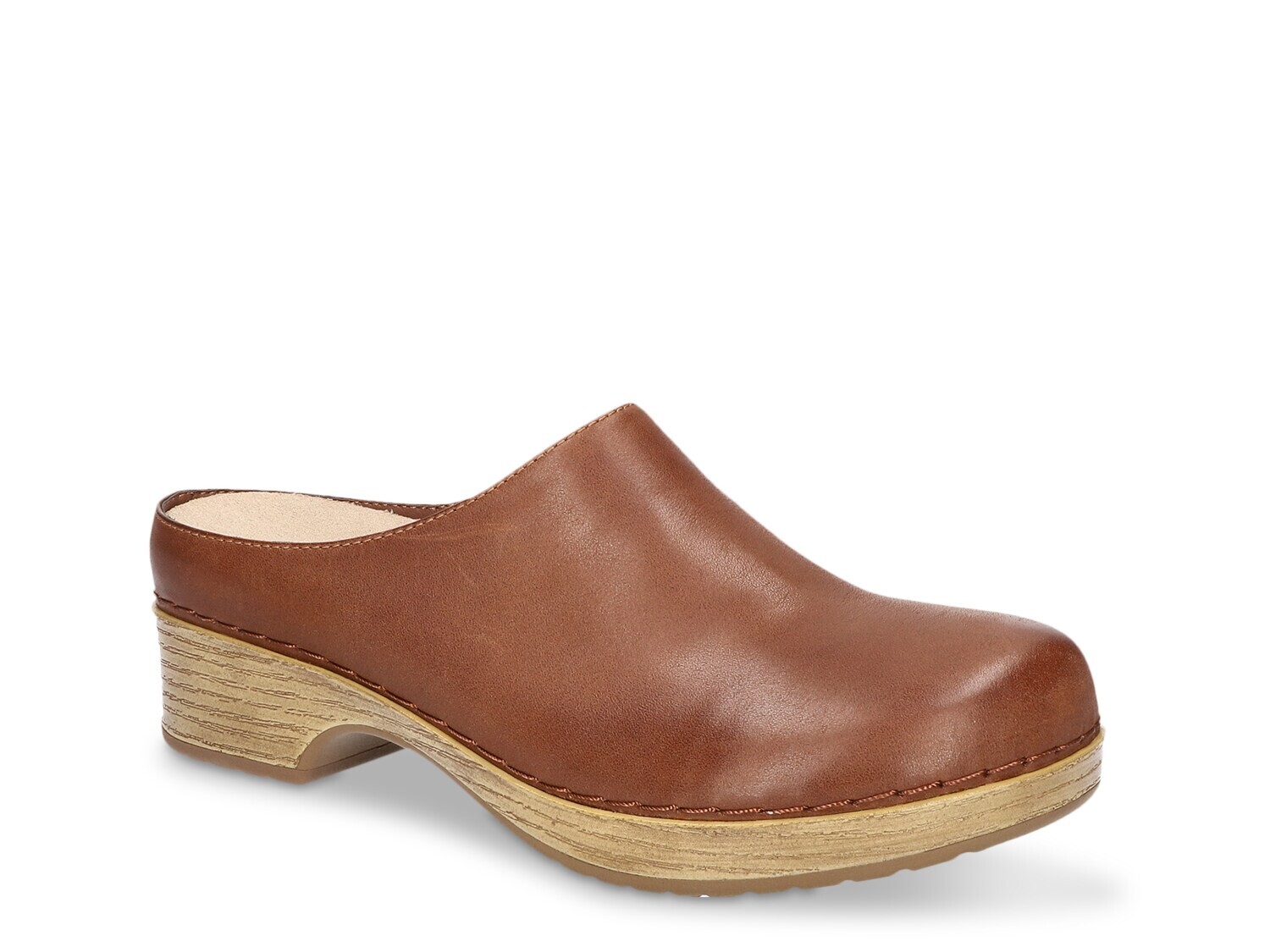 

Сабо с надписью Bella Vita, цвет Camel Leather