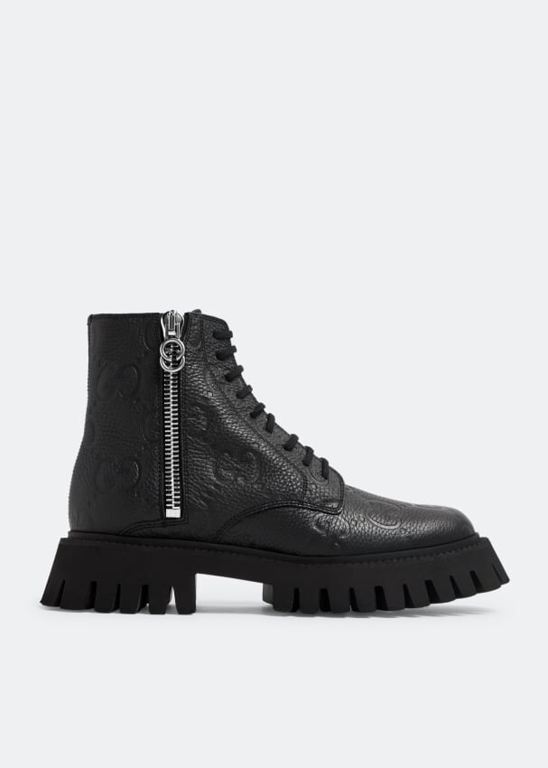 

Ботинки Gucci GG Leather, черный