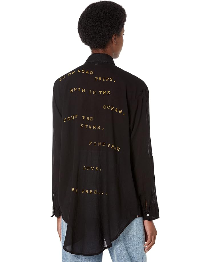 Рубашка SUNDRY BeFree Oversize Shirt, черный цена и фото