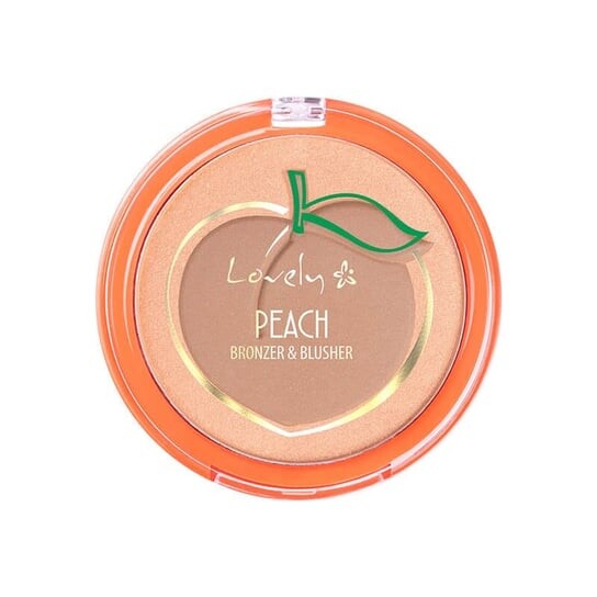 

Дуэт бронзатора и румян Lovely персикового цвета для контурирования лица 7г