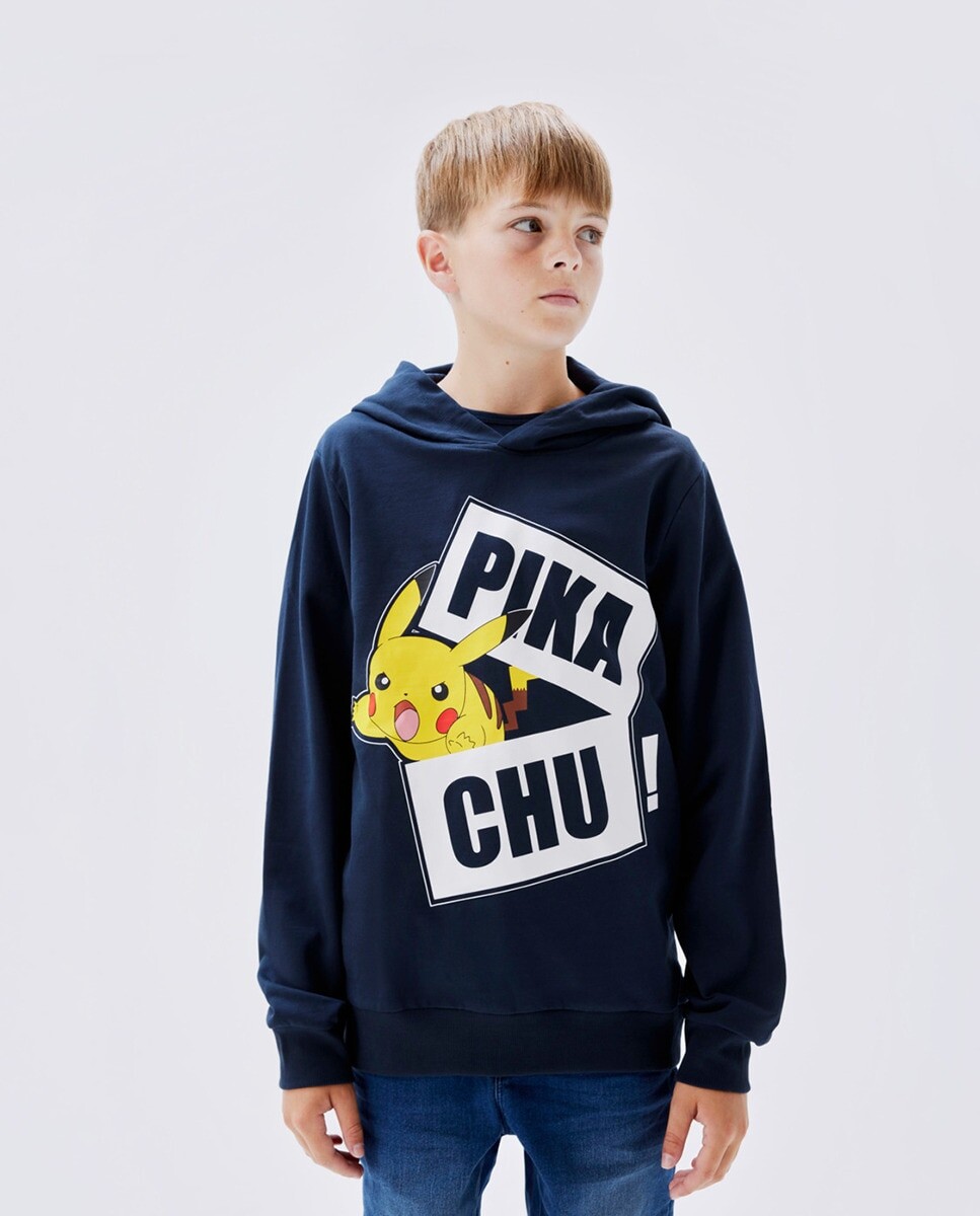 

Толстовка с капюшоном POKEMON для мальчика name it, серый