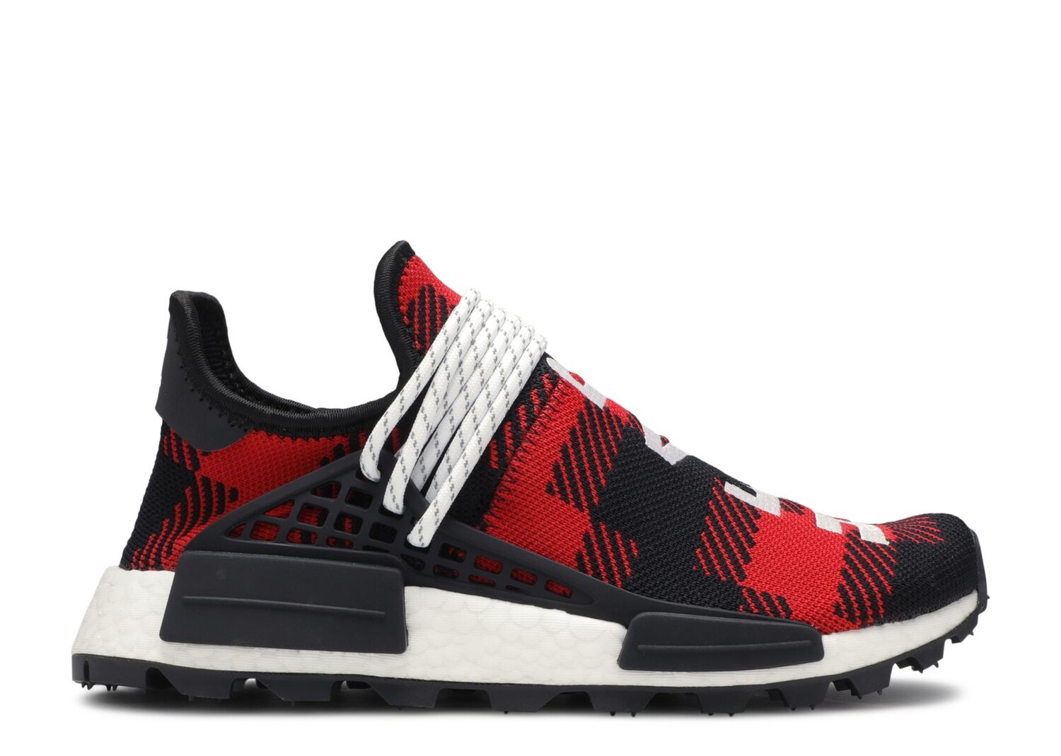 

Кроссовки adidas Bbc X Pharrell X Nmd Human Race 'Red Plaid' Friends & Family, красный, Красный;черный