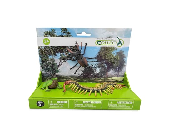 Collecta, Коллекционные фигурки, набор из 3 рептилий/насекомых в упаковке