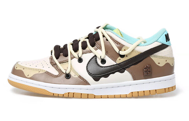 

Кроссовки Nike Dunk Skateboard Shoes Men Low-Top Brown Black