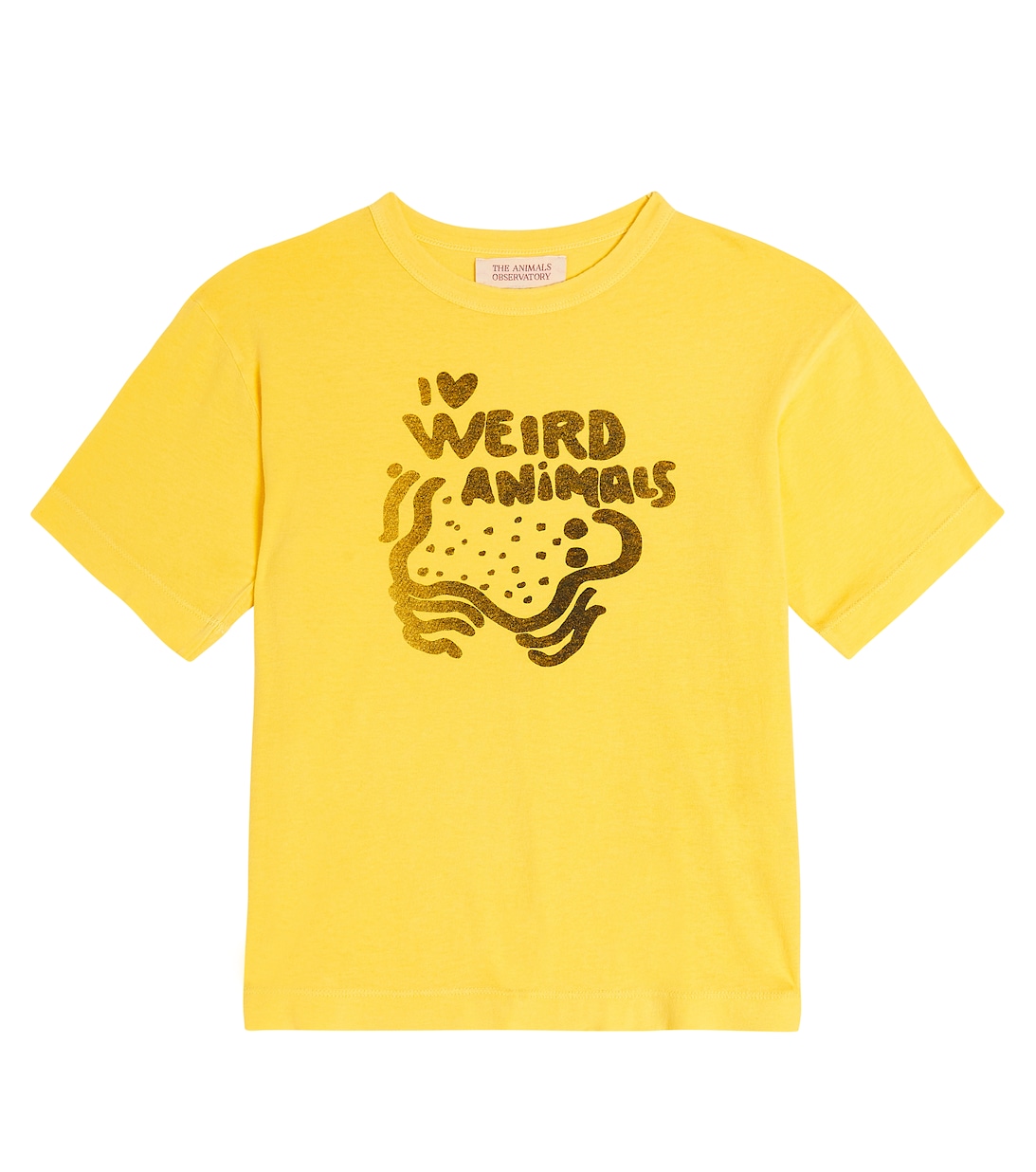 Хлопковая футболка оверсайз Rooster The Animals Observatory, желтый детский желтый рюкзак на молнии the animals observatory