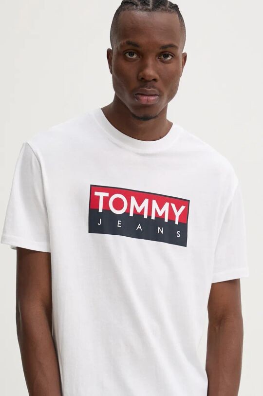 

Хлопковая футболка Tommy Jeans, белый