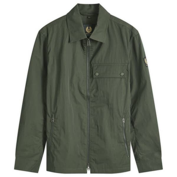 

Верхняя рубашка из хлопкового габардина Depot Belstaff, зеленый