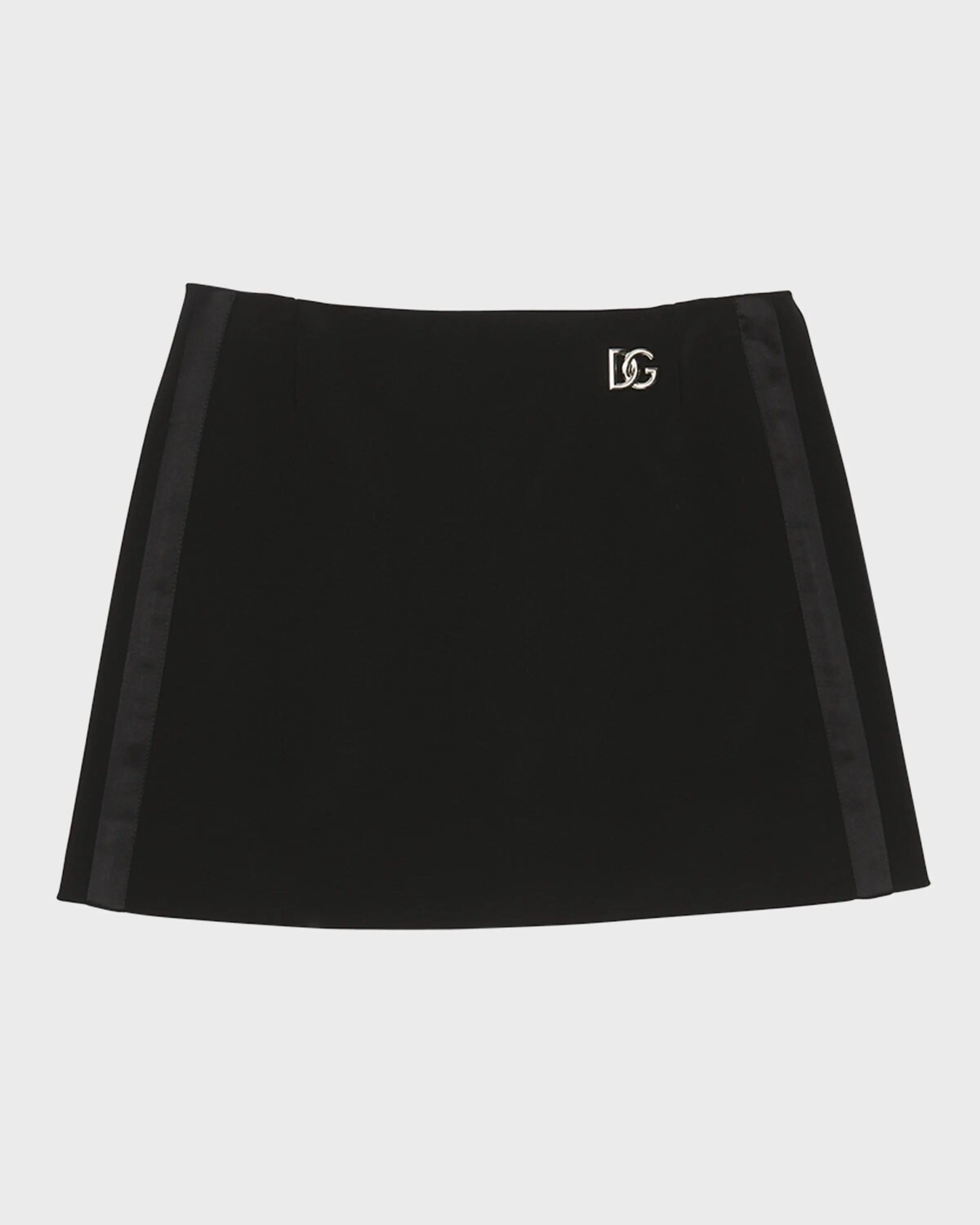

Мини-юбка с логотипом и эмблемой для девочек Dolce&Gabbana, цвет Black