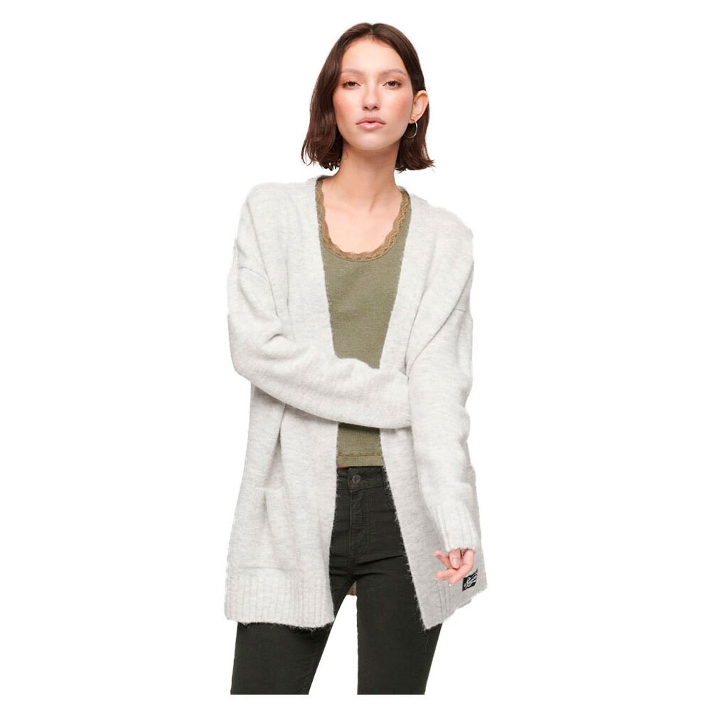 

Кардиган Superdry Essential Supersoft, серый