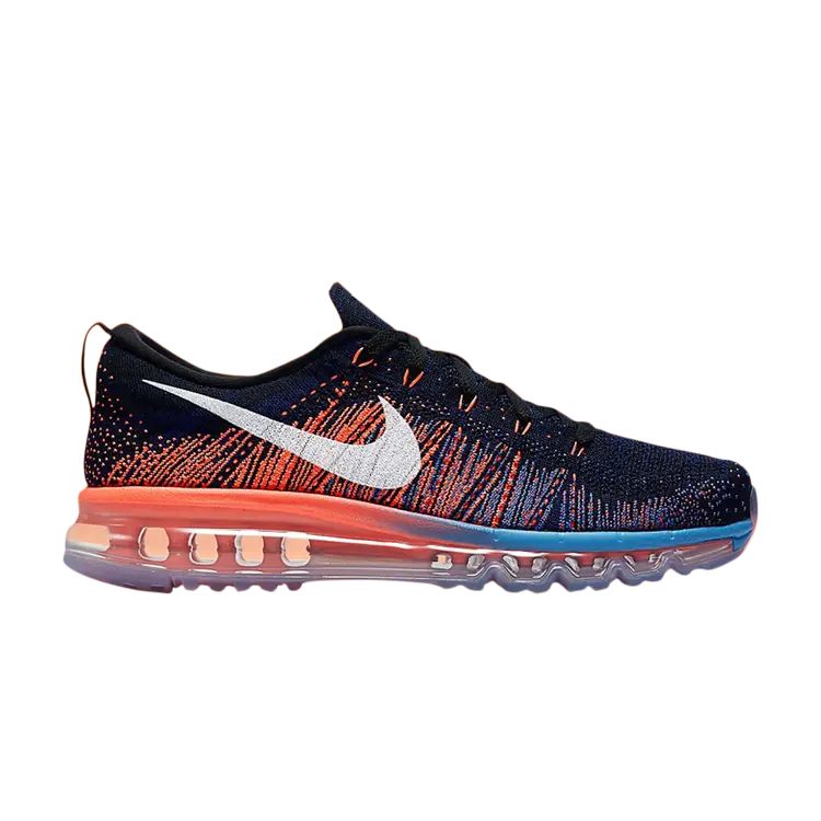 

Кроссовки Nike Flyknit Max 'Blue Glow Bright Mango', черный