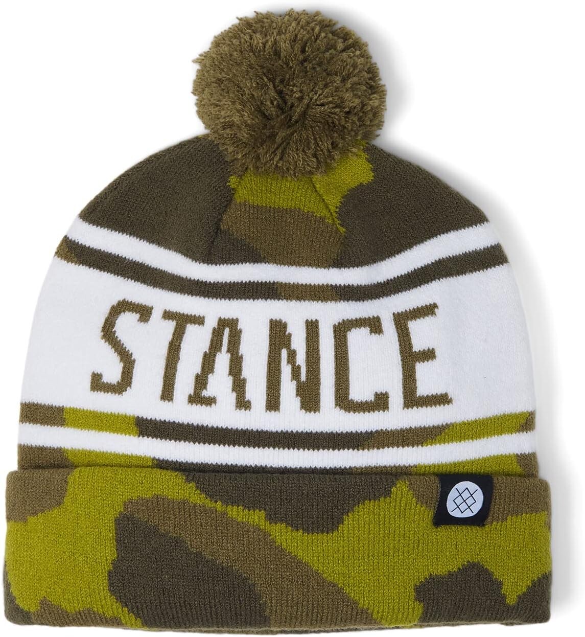 

Шапка-бини с помпоном Stance, камуфляж