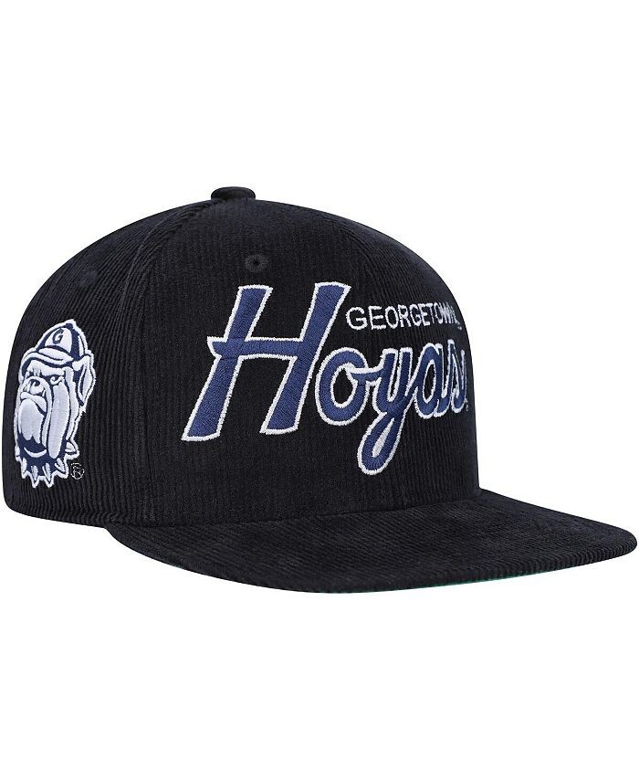 

Черная вельветовая шляпа с надписью Georgetown Hoyas для больших мальчиков и девочек Mitchell & Ness, черный