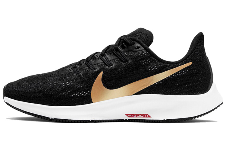 

Кроссовки Nike Air Zoom Pegasus 36, цвет черный металлик, золото