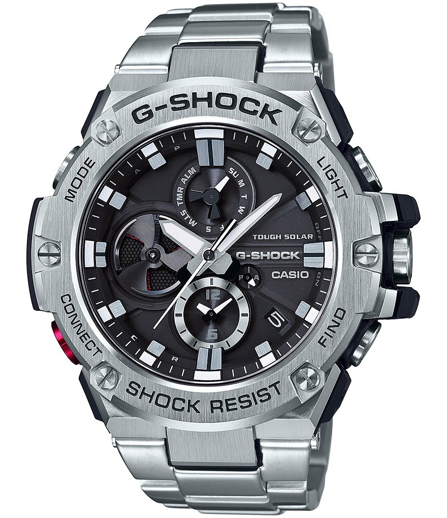 Часы G-Shock G Steel Silver Ana Digi, серебро