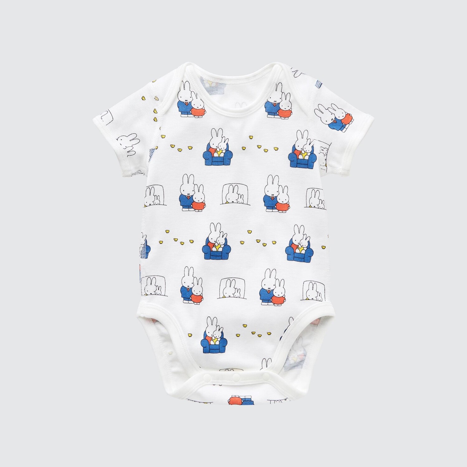

Боди UNIQLO Picture Book Collection Dick Bruna с коротким рукавом, белый