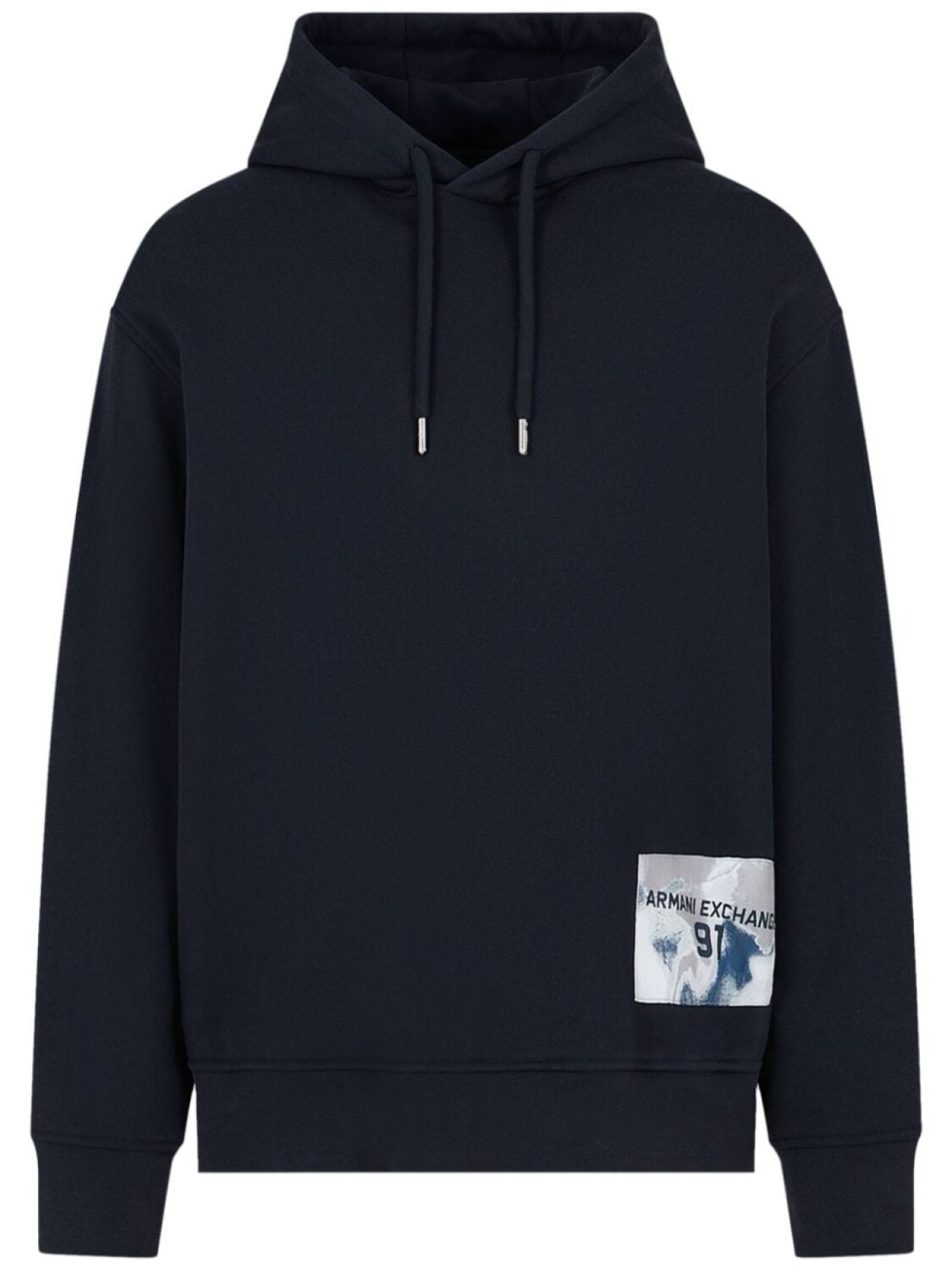 

Armani Exchange худи с нашивкой-логотипом, черный