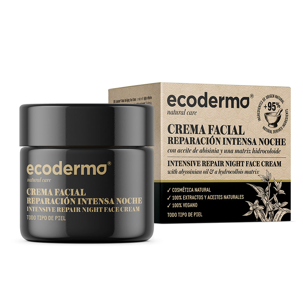 Крем против морщин Crema facial reparación intensiva noche Ecoderma, 50 мл