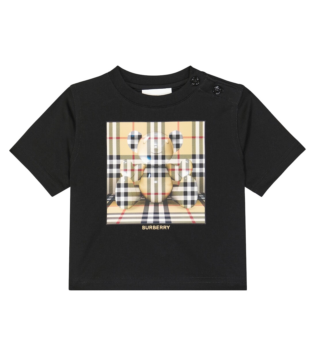 

Футболка из хлопкового джерси с детским принтом Burberry Kids, мультиколор