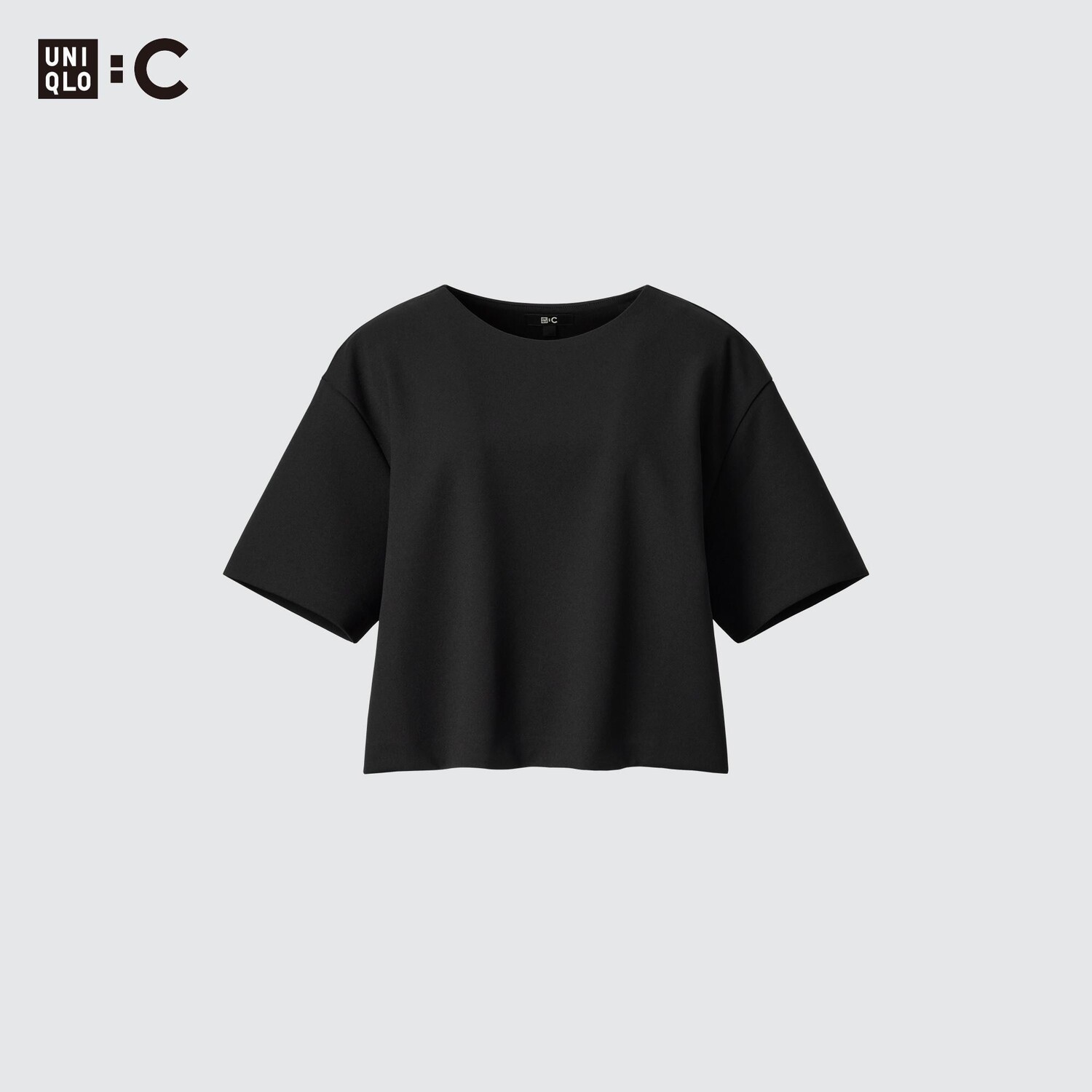

Футболка-джерси Uniqlo с короткими рукавами, черный