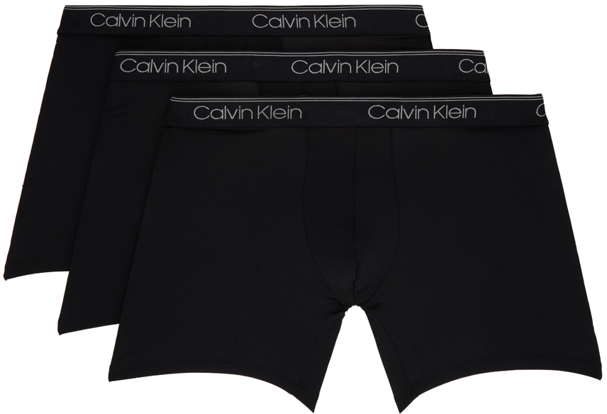 Комплект из трех трусов-боксеров Calvin Klein Underwear, цвет Black