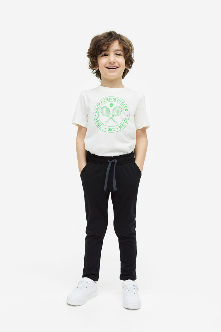 

Джоггеры из хлопкового джерси H&M, черный