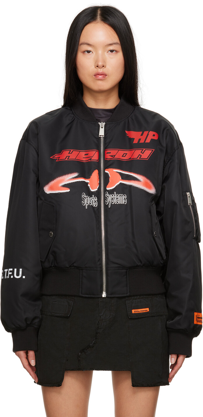 

Черный бомбер Ex-Ray Heron Preston