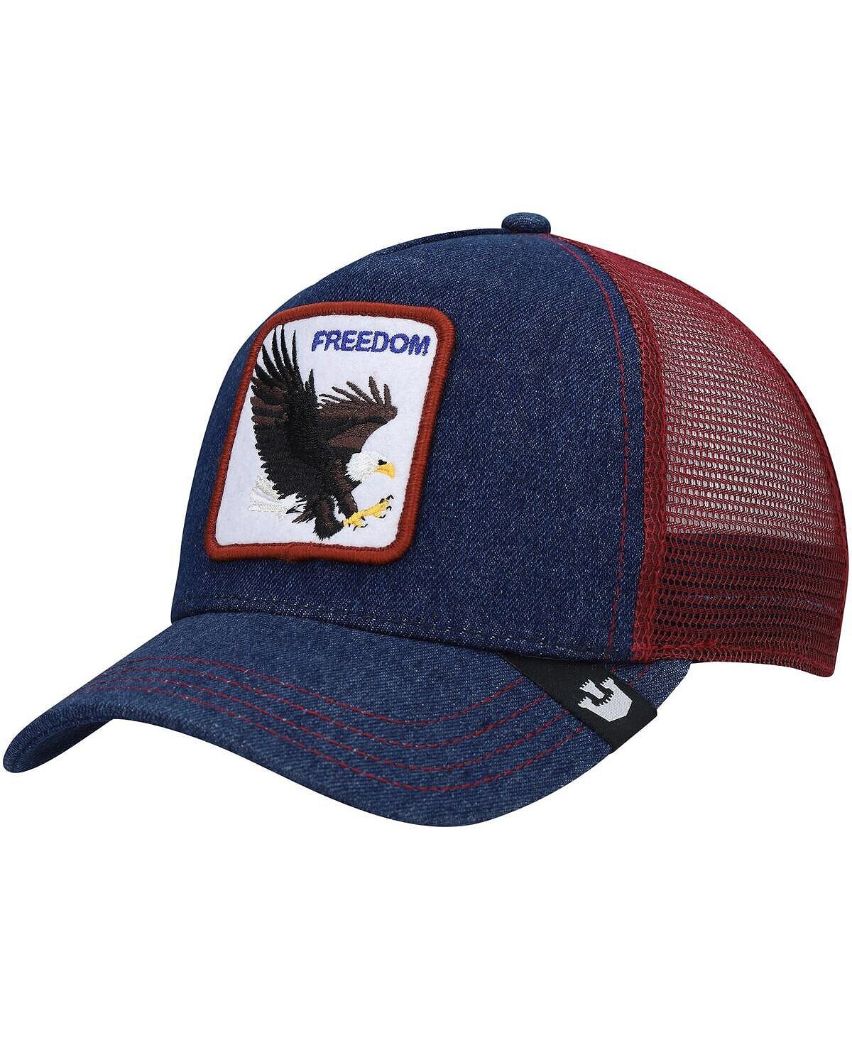 

Мужская темно-бордовая регулируемая шляпа The Freedom Eagle Trucker Goorin Bros.