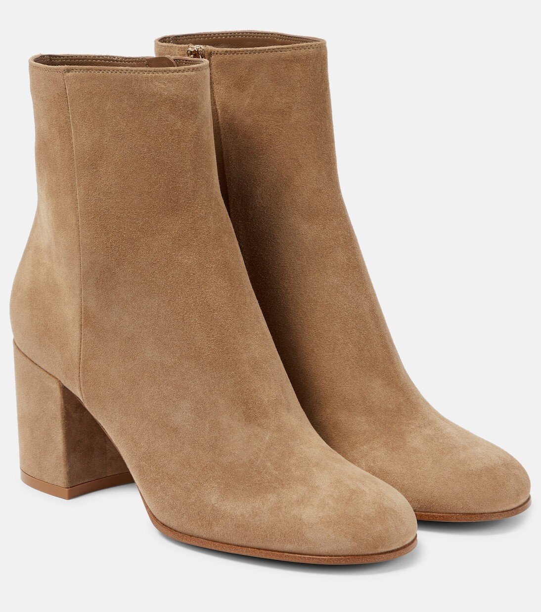 

Ботильоны из деревянной замши Gianvito Rossi, коричневый