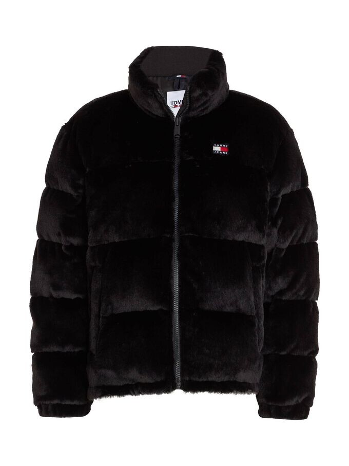 

Стеганая куртка tjw с пухом из искусственного меха Tommy Jeans, черный