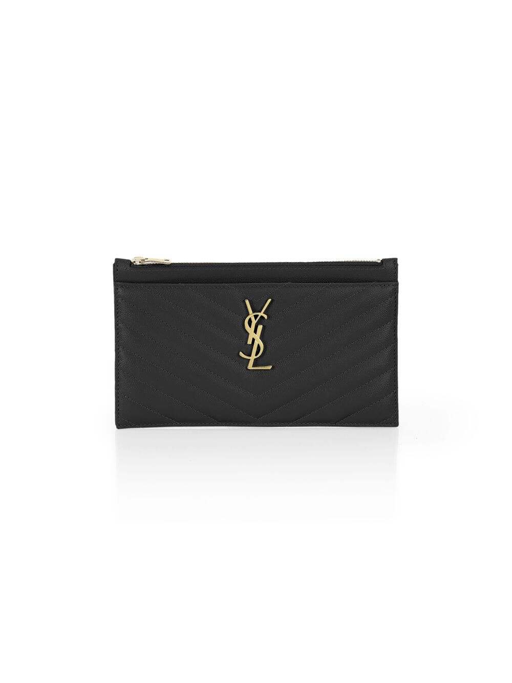 

Клатч Cassandre Matelassé на молнии Saint Laurent, черный