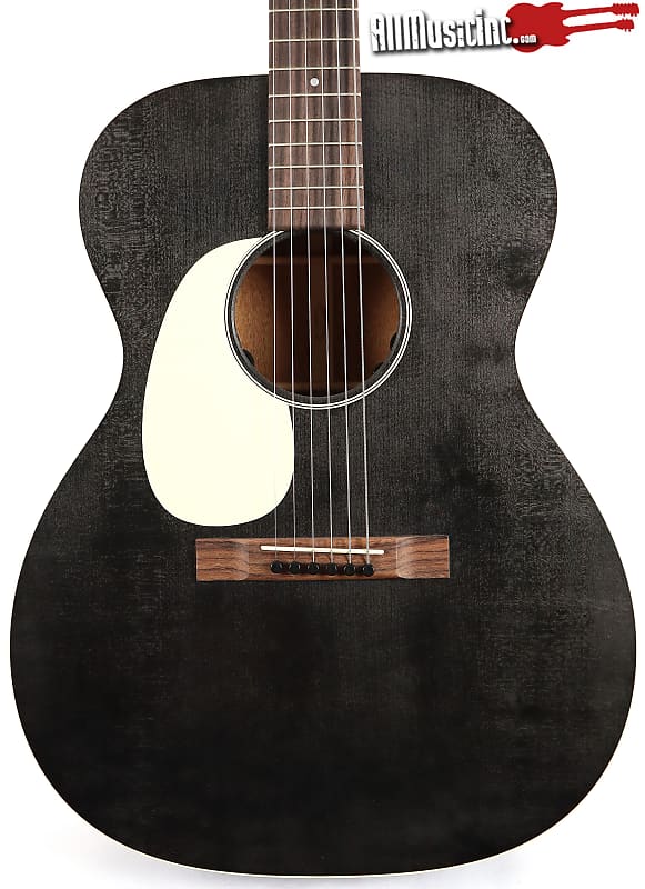 Акустическая гитара Martin 000-17E Left-Handed Black Smoke Acoustic Electric Guitar w/ Soft Case