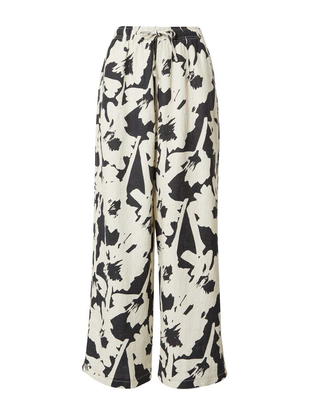 

Свободные брюки TOPSHOP, черно-белый, Черный