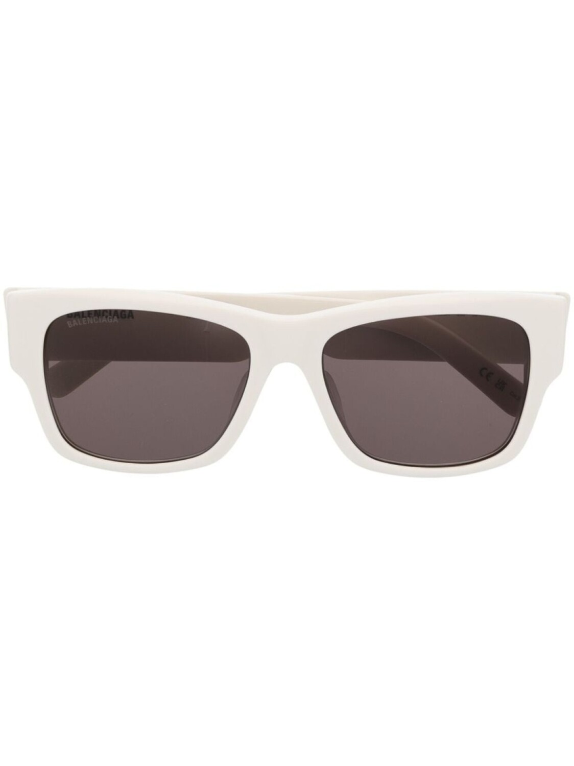 

Balenciaga Eyewear солнцезащитные очки в квадратной оправе с логотипом, белый