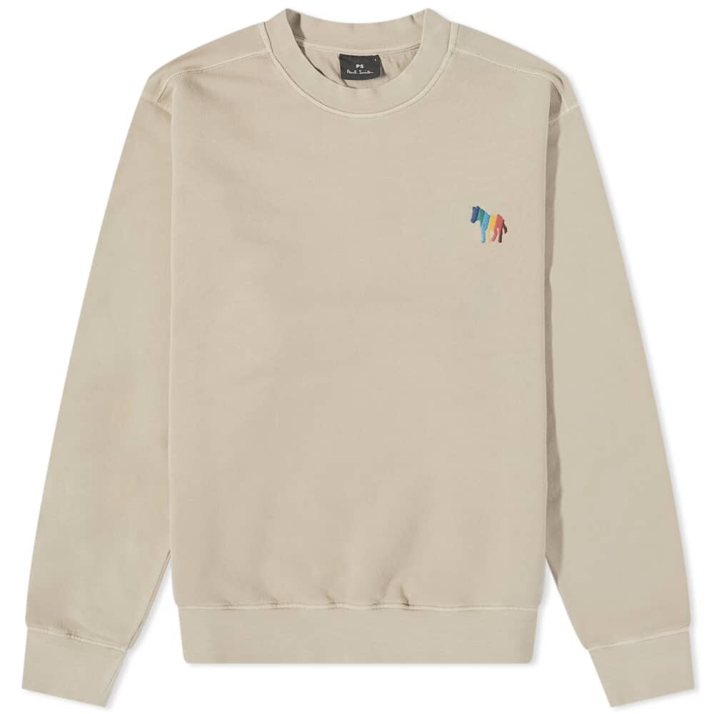 

Paul Smith с широкими полосками и принтом зебры, серый