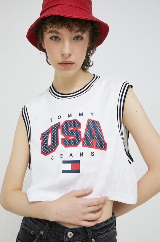 

Топ Tommy Jeans, белый