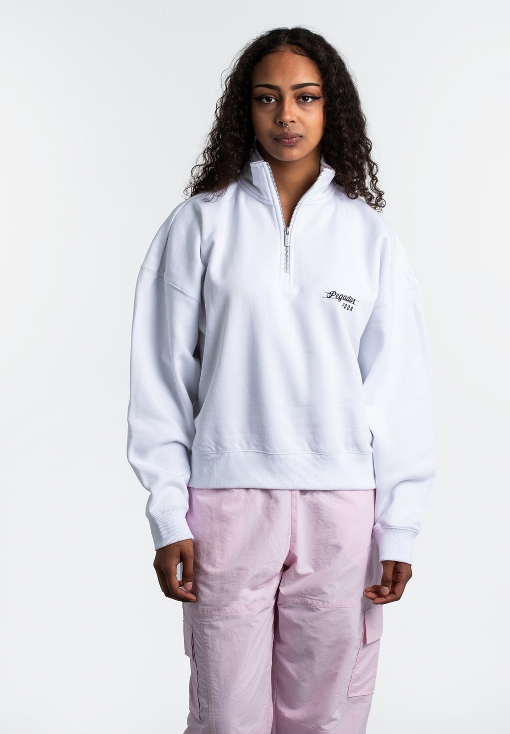 

Толстовка LUZ HALF ZIP Pegador, белый