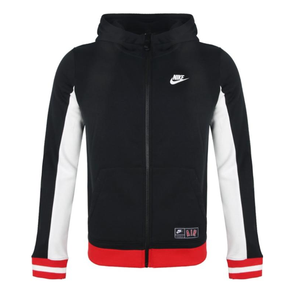 Толстовка (PS) Nike JR Sportswear Air sweatshirt 'Black Red White', черный толстовка nike sportswear sweatshirt for men purple red красный
