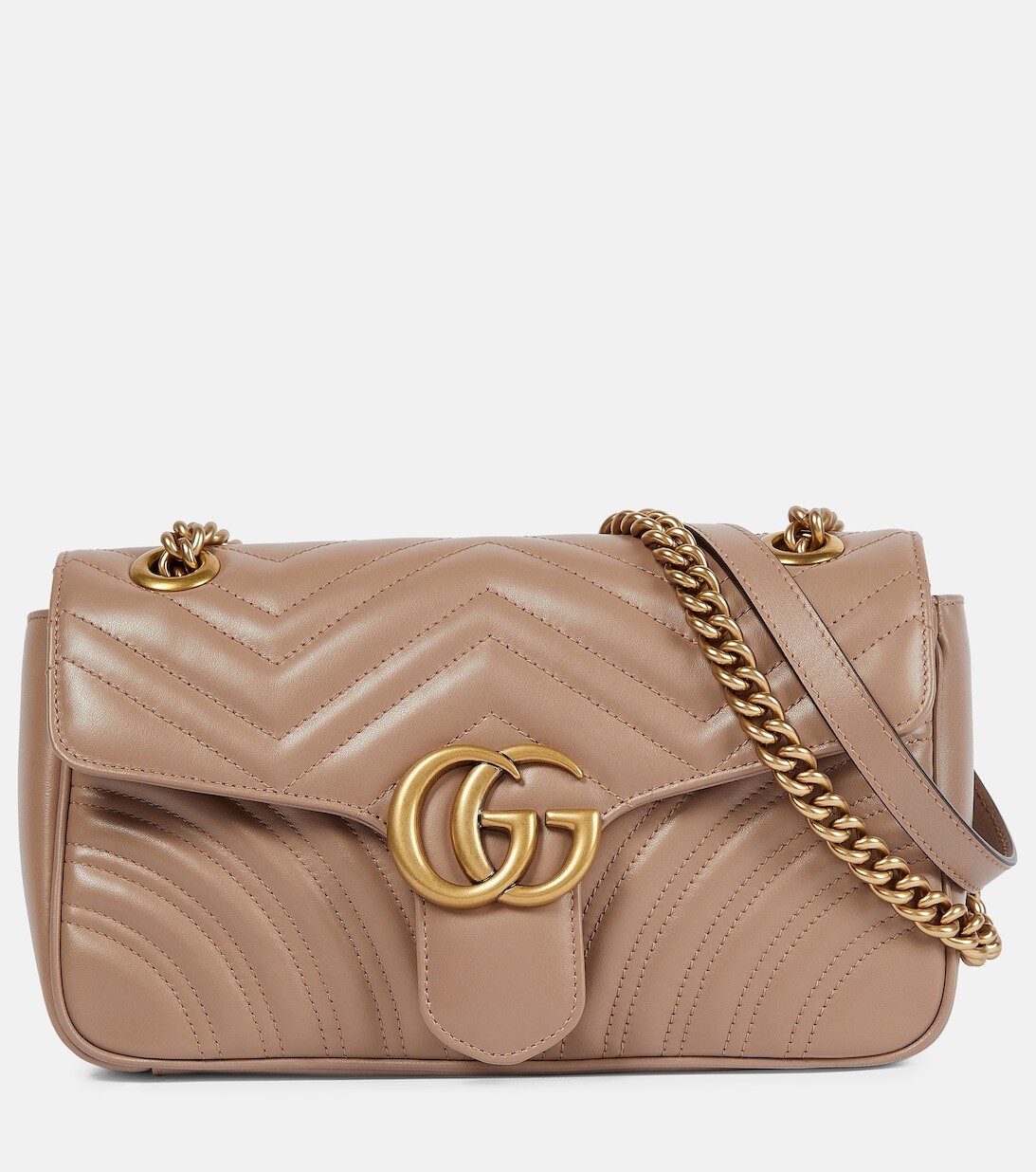 

Маленькая сумка через плечо GG Marmont Gucci, бежевый