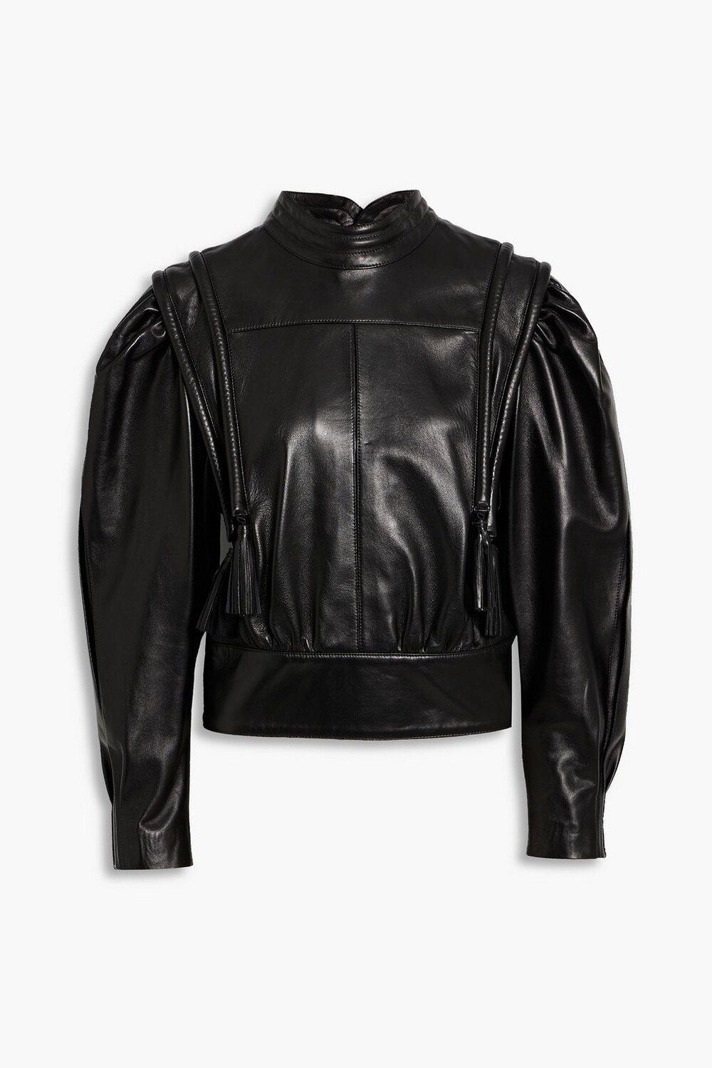 

Кожаная блузка Lars со сборками ISABEL MARANT, черный