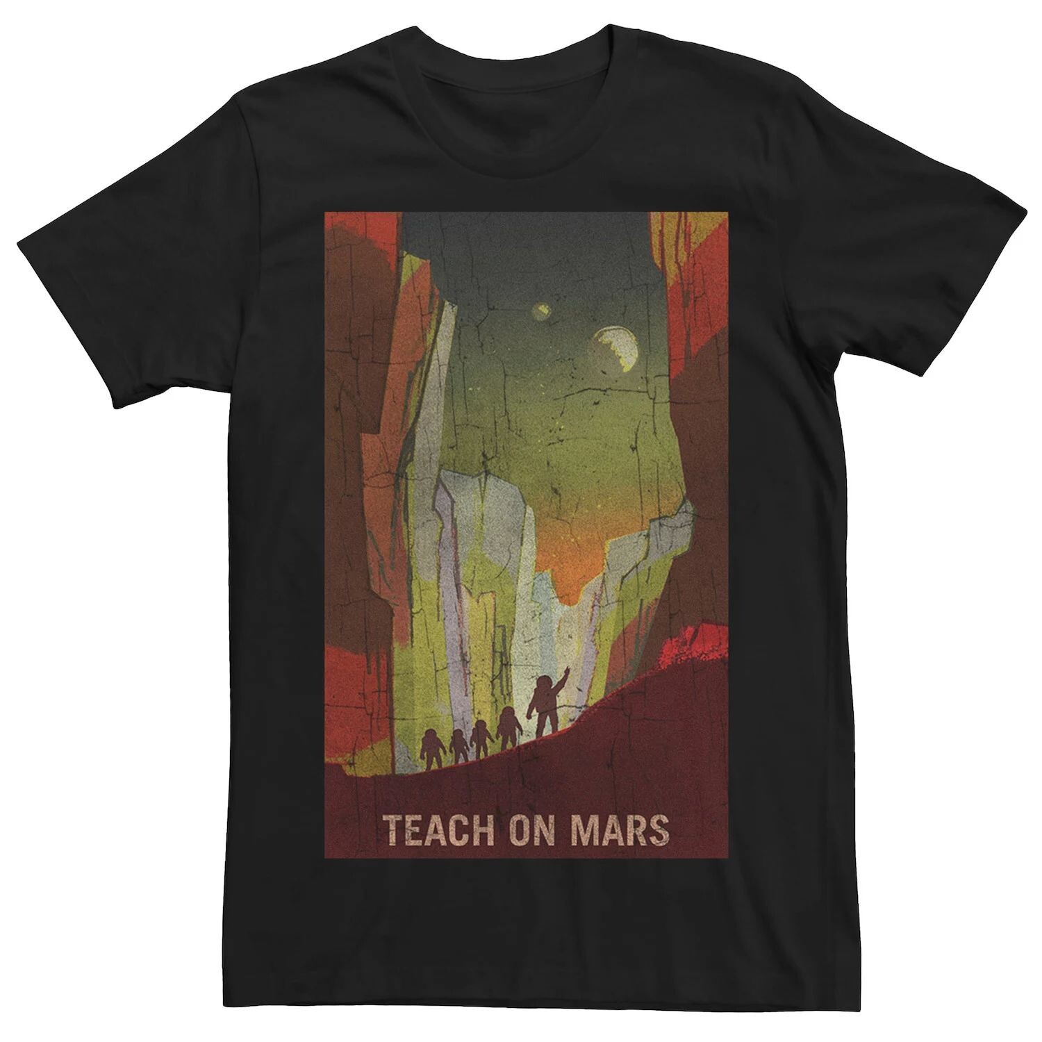 

Мужская футболка NASA Teach On Mars с портретным плакатом Licensed Character